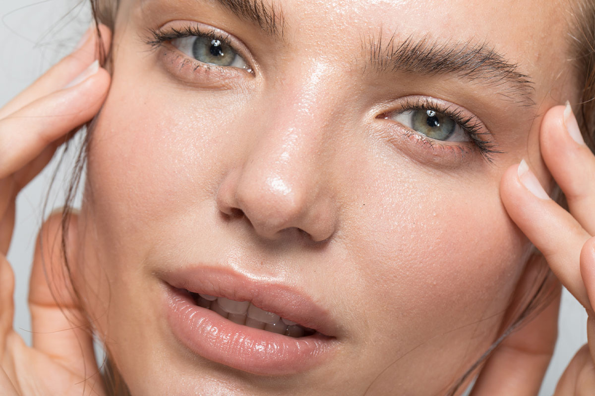 a woman's face after getting laser resurfacing in San Antonio